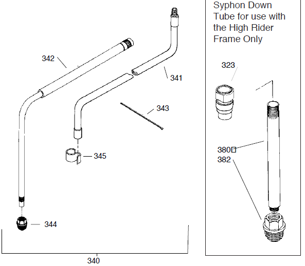Epic 660HPX Syphon Assembly Parts Epic 660HPX Syphon Assembly Parts